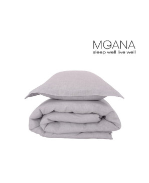 Poszwa na kołdrę lniana MOANA Silver Birch