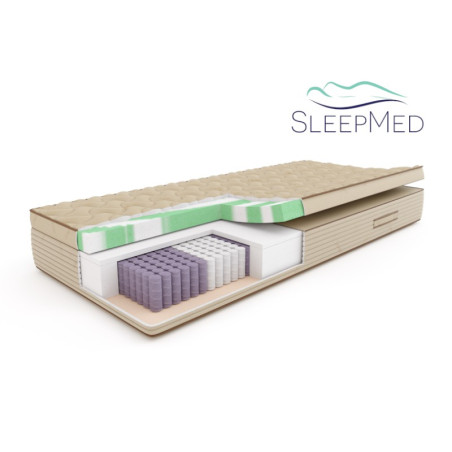 SLEEPMED NATURA HYBRID PLUS - materac naturalny, hybrydowy