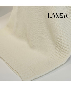 Koc z Wełny Merino 100% LANEA gładki