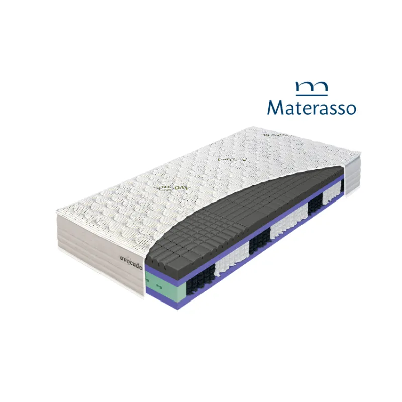 MATERASSO HYBRID ANTRACIT - materac hybrydowy, naturalny