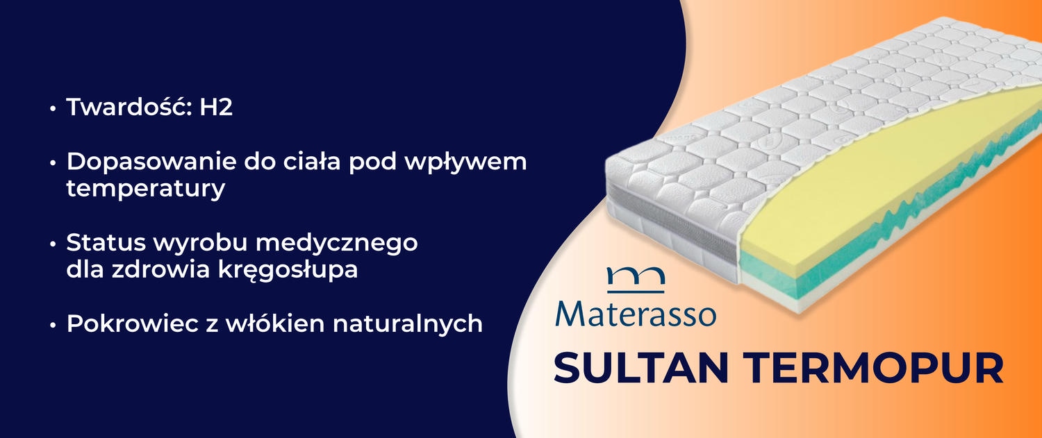 Materasso Sultan Termopur 140x200