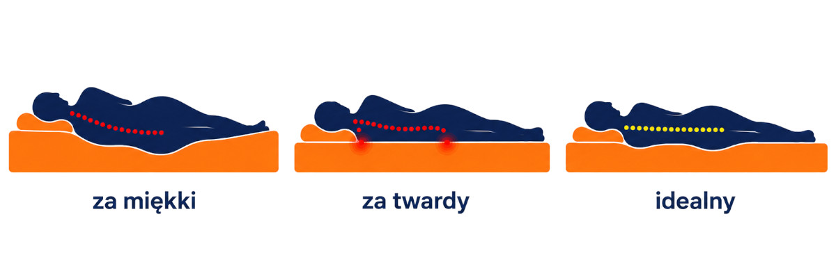 Materac zbyt miękki, zbyt twardy i idealnie dobrany