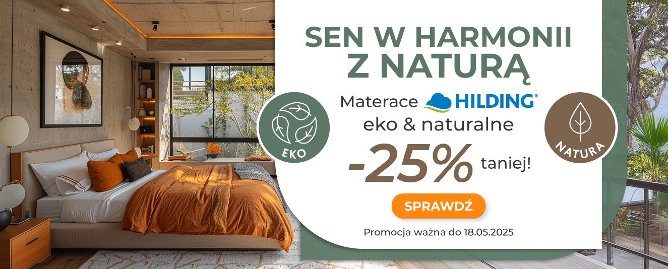 Promocja - materace Hilding - naturalne i eko